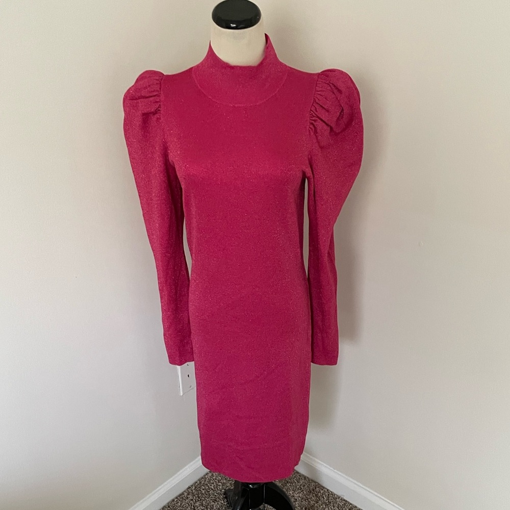 Alice + Olivia Pink Long Sleeve Dress - Picture 6 of 8